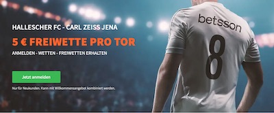 Hallescher FC vs. Carl Zeiss Jena Promo bei Betsson