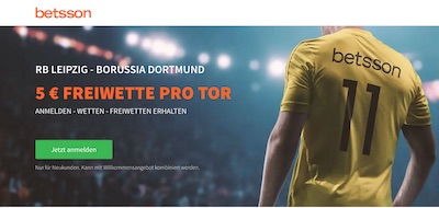 Betsson Freebet zu Leipzig gegen Borussia Dortmund