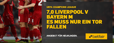 Betfair Bayern Liverpool Topquote