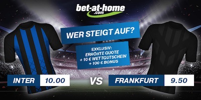 bet at home Quotenboost: Aufstiegswette zu Inter-Frankfurt