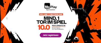 Moplay Quotenaktion zu Niederlande vs Deutschland