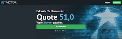 Betvictor Quotenboost zu Bayern vs. Liverpool