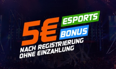 eSportsbetting Gratiswette ohne Einzahlung