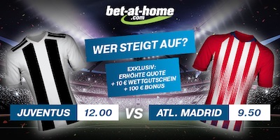 Juventus gegen Atletico Madrid Quotenboost bei Bet-at-Home