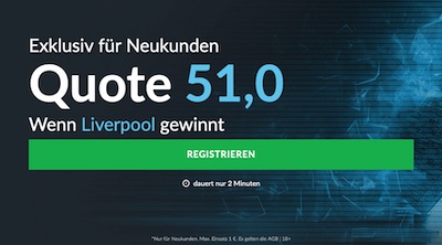 Liverpool besiegt Porto? 51er-Quote bei BetVictor