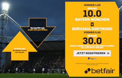 Betfair Boost FCB vs BVB