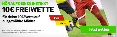 Gratiswette Betway Bayern BVB