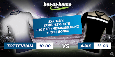 Spurs Ajax Quotenboost Bet-at-home