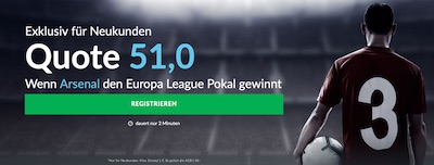 Betvictor Boost auf Arsenal gewinnt das EL Finale