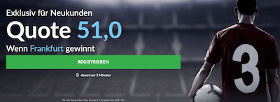 Betvictor Quotenboost Eintracht Frankfurt Leverkusen 