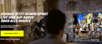 DAZN Sport live Gratismonat