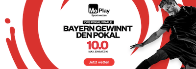 Moplay Bayern gewinnt DFB Pokal Quote
