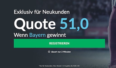 Betvictor Quotenboost zu Bayern vs. Eintracht Frankfurt