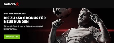 Betsafe Bonus für Neukunden