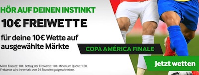 10€ Freiwette. Copa América Finale