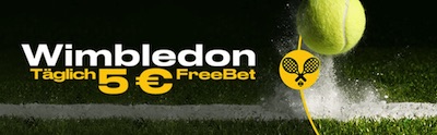 Wimbledon 5€ FreeBet