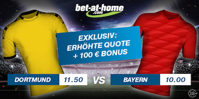 Quotenboost bet-at-home Dortmund gegen Bayern