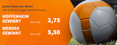 Betsson erhöhte quote hoffenheim werder bremen