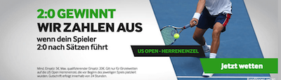 Betway US Open 2:0 Führung