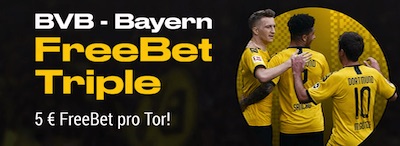 Bis zu 15€ Guthaben - Bwin Triple zum Supercup