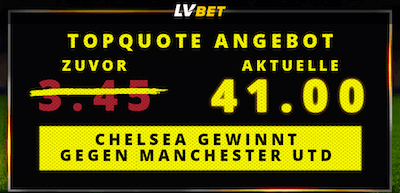 Lvbet chelsea quotenboost manchester united