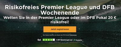Mr. Green Angebot DFB Pokal Premier League