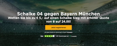 24.0 auf Schalke - Quotenboost bei MrGreen