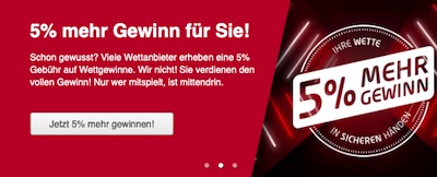 Tipico trägt die 5% Wettsteuer selbst