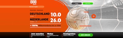 888sport erhöhte Quote Deutschland Holland