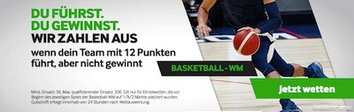 Basketball WM: Betway zahlt ab 12-Punkte-Vorsprung aus