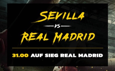 Sevilla-Real bei Energybet: 31.0 auf Auswärtssieg