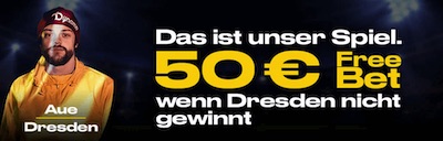 Bwin: Cashback Aktion zu Aue-Dresden