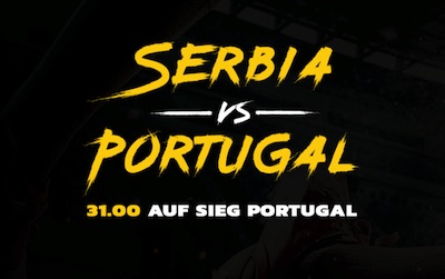 EnergyBet Serbien Portugal Quotenboost