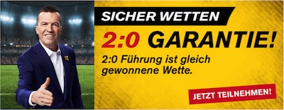 Bundesliga: 2:0 Garantie von Interwetten