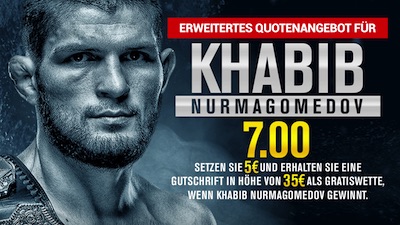 Ohmbet: Quote 7.0 auf Khabib besiegt Poirier