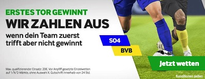 Betway Schalke Borussia Dortmund Erstes Tor gewinnt