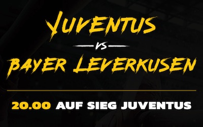 EnergyBet Juventus Turin Bayer Leverkusen Quotenboost