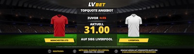 LVbet Manchester United FC Liverpool Quotenboost