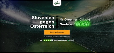 Mr Green Slowenien - Österreich Quote 10.0