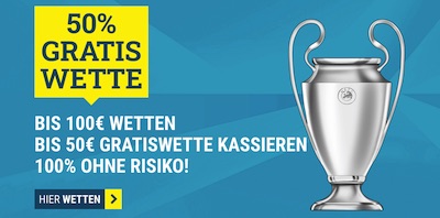 Aktion von sportwetten.de zum 5. Champions League Spieltag