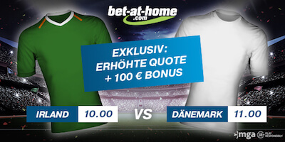 Bet-at-home enhanced odds Irland-Daenemark