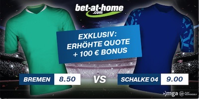 Bet-at-home Werder Bremen - Schalke 04 Quotenboost