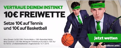 Betway Tennis Basketball Freiwette