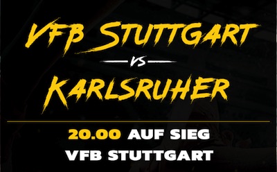 Energybet VfB Stuttgart - Karlsruher SC Quotenboost
