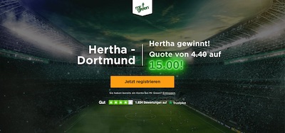 Mr Green Hertha BVB Quotenboost