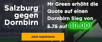 Mega Quote für DEC gegen RB Salzburg bei Mr Green