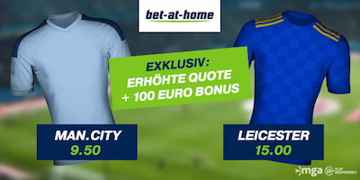 Bet-at-home mit Top-Quoten auf ManCity und Leicester City