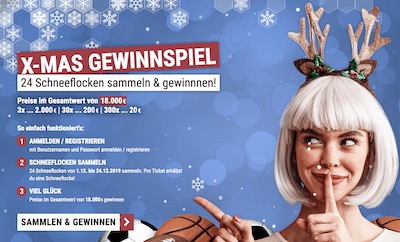 Cashpoint X-Mas Gewinnspiel 2019