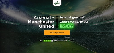 Mr Green Arsenal Man United verbesserte Quoten wetten