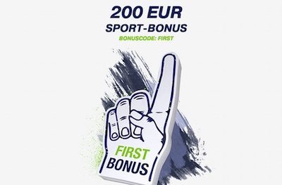 200 Euro mit Bet at home Bonus Code FIRST